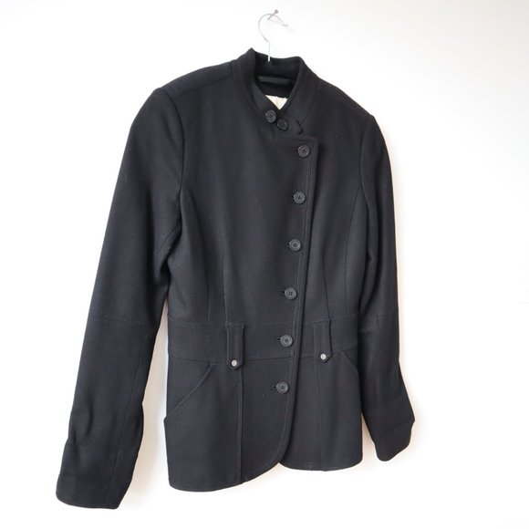 Community Military Style Black Jacket, Size 2 - Picture 1 of 17